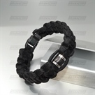 Paracord Armband Steel Noir: Eleganz am...